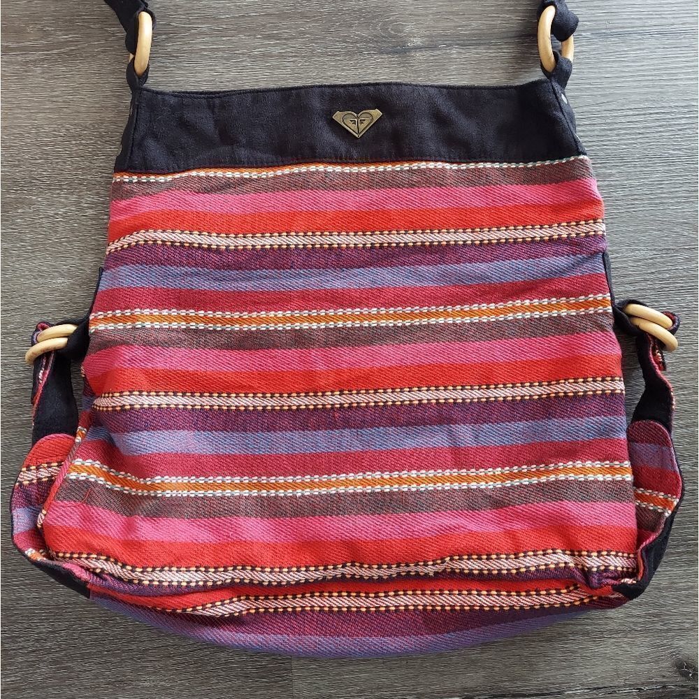 Roxy Striped Multicolor Tote - Picture 2 of 7